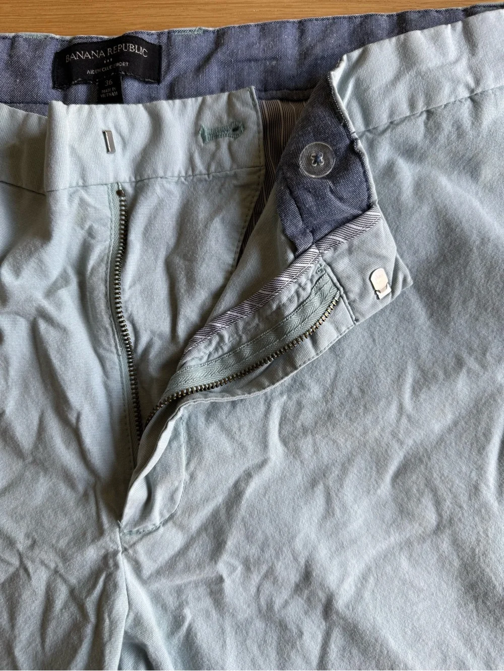 Banana Republic Men's Light Blue Chino Shorts